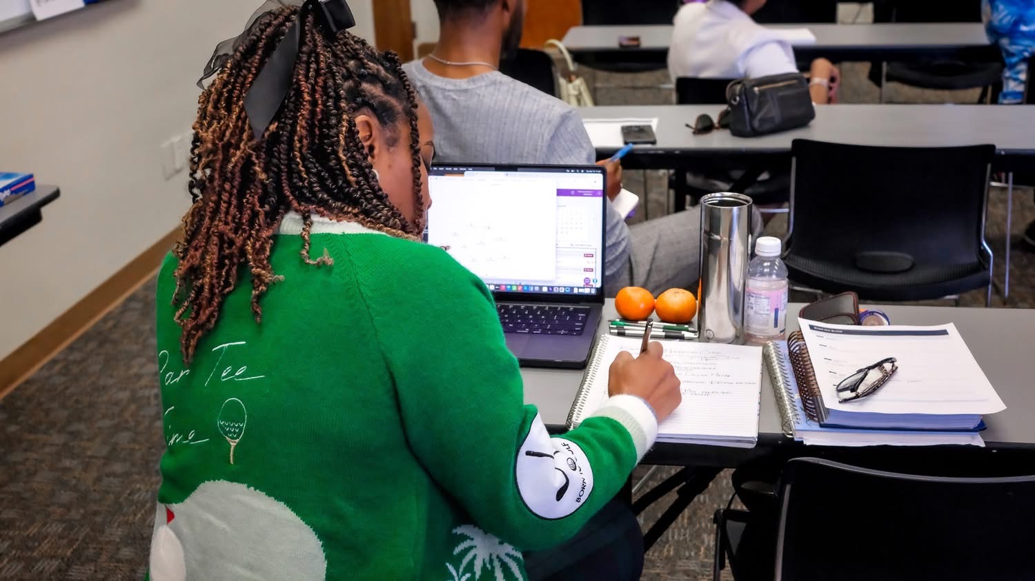 Founder taking notes at B.I.D.