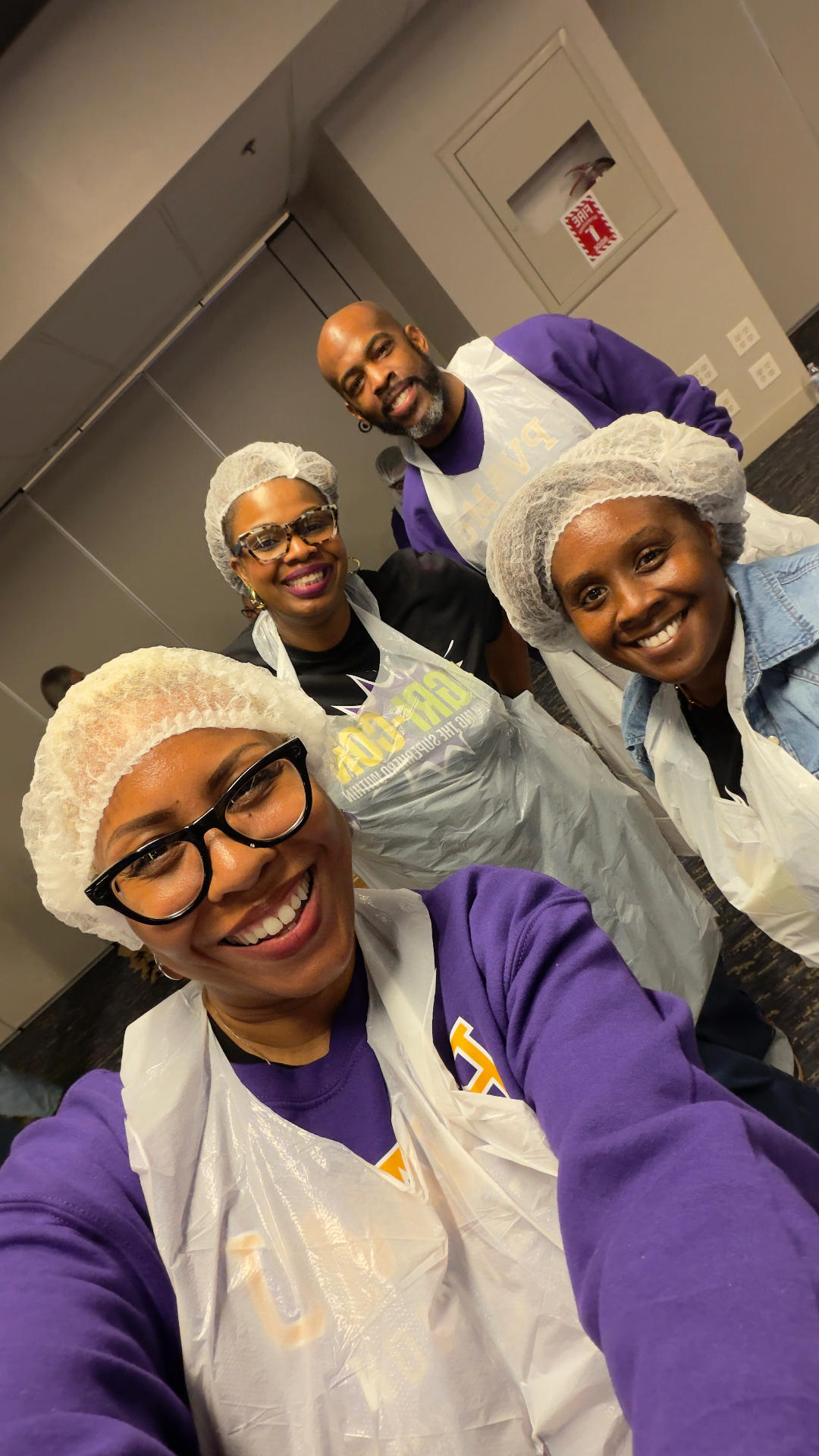 PVAMU Extension volunteers packing meals