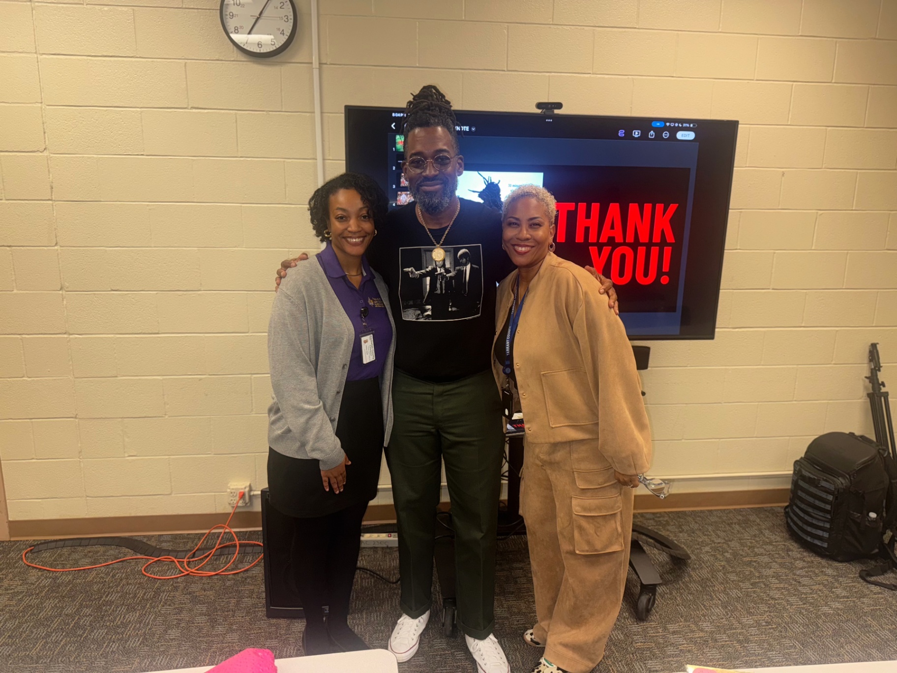 Guest speaker with CED team