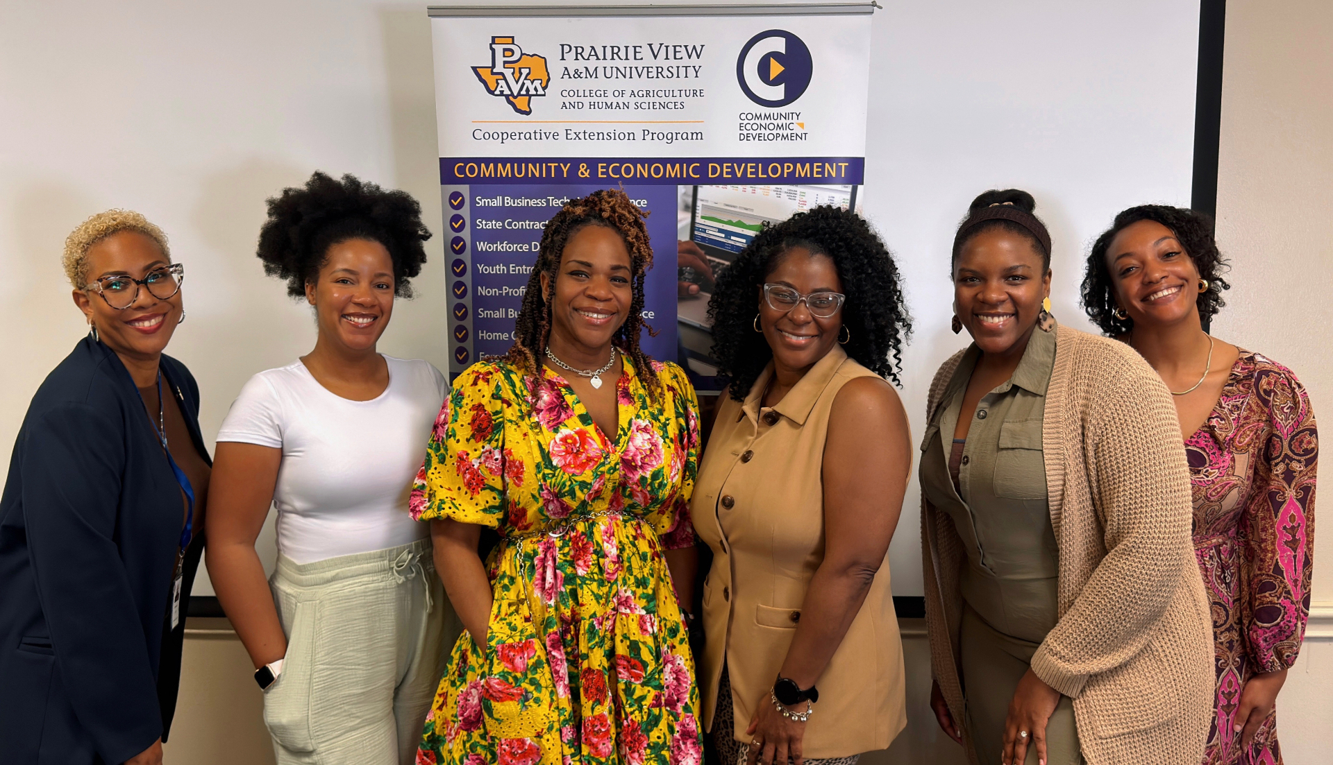 CED Tarrant County team at PVAMU Extension banner